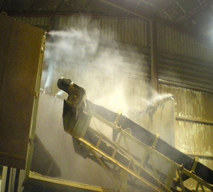 Обезпрашаване в индустриялни предприятия и цехове с водна мъгла